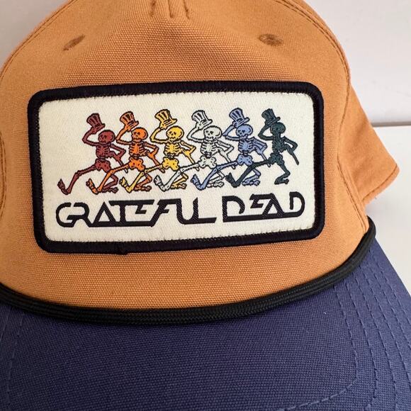 Grateful Dead Dancing Skeletons Patch Adjustable Snapback Hat - Picture 2 of 10